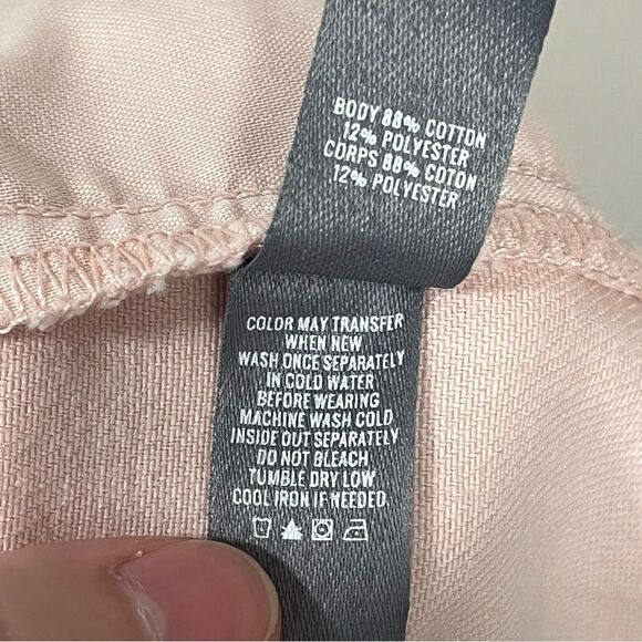 Aerie Raw Hem Light Pink Mini Shorts size MEDIUM - Picture 7 of 7